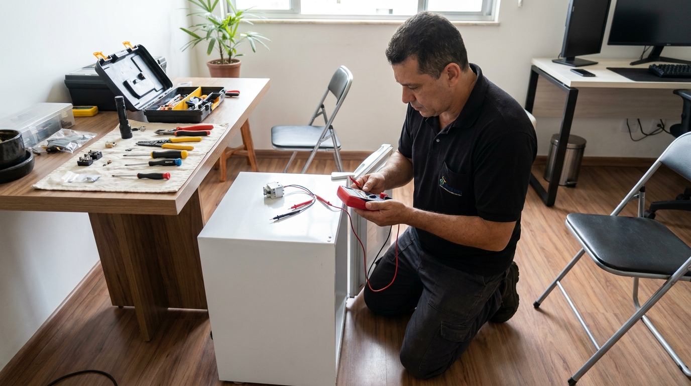 Reparo da placa eletrônica de frigobar em Sorocaba‑SP